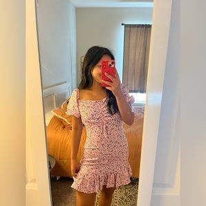 Boohoo Floral Mini Dress Size 6 Petite